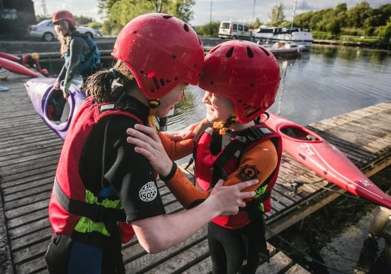 Kayaking at Kilgarvan Quay, Co. Tipperary on the Lough Derg Blueway